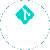 Git icon representing version control and collaboration using Git.